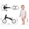 SEREED Baby Balance Bike for 1 Year Old Boys Girls 12-24 Month Toddler Balance Bike, 4 Wheels Toddler First Bike, First Birthday Gifts (Black) view 3