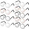 9 Pairs Doll Glasses Metal Wire Rim Clear Lens Eyewear Fabric Doll Dress Up Eyeglasses Mini Dolls Costume Accessories for 18 Inch and Other Item Dolls (9 Pcs 3.14 Inch, Fit for 18 Inch Doll) view 1