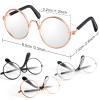 9 Pairs Doll Glasses Metal Wire Rim Clear Lens Eyewear Fabric Doll Dress Up Eyeglasses Mini Dolls Costume Accessories for 18 Inch and Other Item Dolls (9 Pcs 3.14 Inch, Fit for 18 Inch Doll) view 2