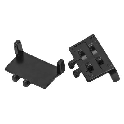 VBESTLIFE 2PCS RC Mount Aluminum Alloy Fixed Bracket RC Steering Gear Bracket for SCX24 1/24 RC Car Black