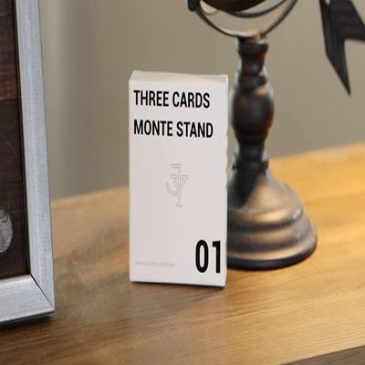 Three Cards Monte Stand Blue (Gimmicks and Online Instruction) by Jeki Yoo - Trick