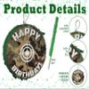 APINATA4U Green Camouflage Target Pinata Set with Stick and Blindfold, 16x4 Inches, Hunting Game Party Supplies, Happy Birthday Bullseye Decorations for Kids, Dart Gun and Army Themed Party view 2