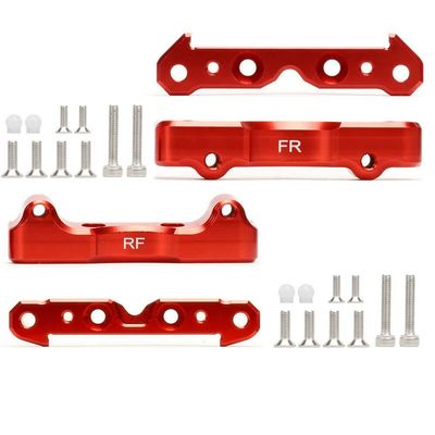 Mesimsple Alloy Front Rear Suspension Mount Set for Arrma 1/5 Kraton Outcast 8S BLX & EXB Upgrade Parts ARA330557 ARA330556 ARA330588 ARA330588 Red