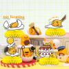 8 Pcs Lazy Egg Birthday Party Decoration, Egg Theme Honeycomb Centerpieces 3D Double Sided Table Decorations, Photo Booth Props for kids Birthday Party Supplies view 4