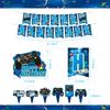 KOTLMIGHT Blue Gamer Birthday Party Decoration - 270Pcs Video Game Gaming Party Supplies For Boys Birthday Party - Table Cover, Plates, Cups, Napkins, Utensils, Stickers, Bracelets Serves 16 Guests view 4