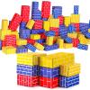 Nuanchu 60 Pcs Cardboard Building Blocks for Kids Large Jumbo Square Rectangle Thick Cardboard Pretend Bricks for Building Stacking Game(Assorted Shapes) view 1