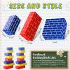 Nuanchu 60 Pcs Cardboard Building Blocks for Kids Large Jumbo Square Rectangle Thick Cardboard Pretend Bricks for Building Stacking Game(Assorted Shapes) view 2
