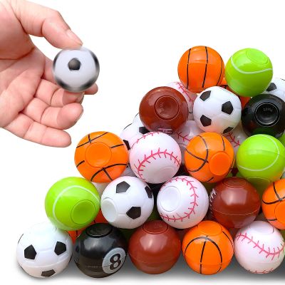 Aydsutr Sports Balls Party Favors for Kids 4-12, 32 Pack Fidget Spinner Return Gifts, Goodie Bag Stuffers, Treasure Box Toys for Classroom Prizes, Easter Christmas