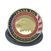 Honoring All Who Served Military Appreciation Challenge Coin Veteran Day Thank You for Your Service Gold Plated Coins view 3