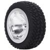 RiToEasysports RC Car Tires, 4PCS Silver Aluminum Tires for 1/28 K989-53 RC Car Model Upgrade Accessories view 1
