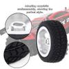 RiToEasysports RC Car Tires, 4PCS Silver Aluminum Tires for 1/28 K989-53 RC Car Model Upgrade Accessories view 3