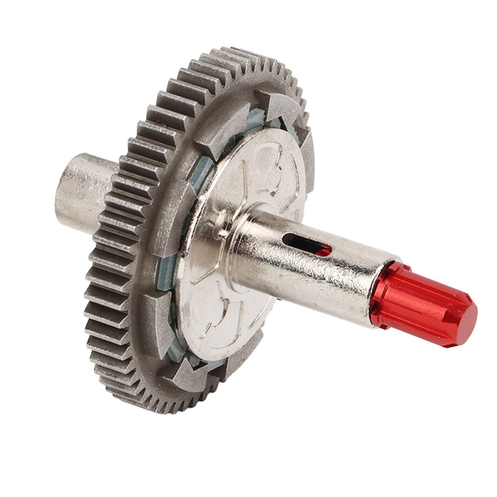 RC Clutch Spur Gear, 57T Aluminum Alloy Steel RC Slipper Clutch Replacement for Arrma 1/10 Upgrade (Red)