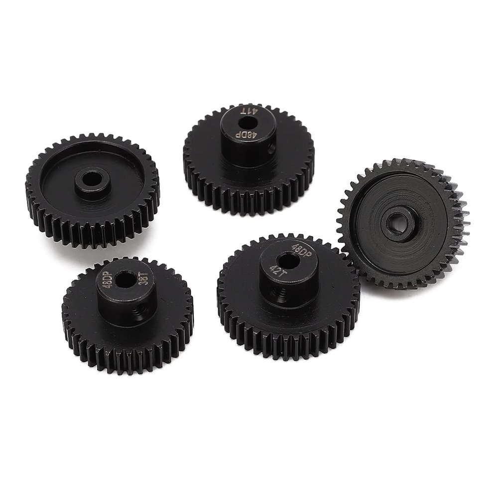 5Pcs RC Motor Gear,RC Motor Gear F 48DP 38T 39T 40T 41T 42T Accessory for 3.175mm Shaft