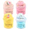 4 Pack Cloud Slime Kit, Soft and Non-Sticky Funny Slime, Stress Relief Scented Slime Toy for Kids Education, Party Gift and Birthday Gift view 1