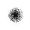 8" Black Metal Spiky Sphere view 1