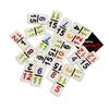 OMURA Games | Double15 Pro Size Dominoes Set | Tile: White with Color Numeral view 1