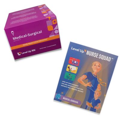 Ultimate Study Bundle Med-Surg Flash Cards with Nurse Squad Study Game 2026 NCLEX ATI HESI Review Flash Cards & Study Game