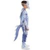 Purple and White Ghostly Dragon Jumpsuit Costume Set - Large (12-14) - Includes Mask & Wings, Ideal for Halloween and Costume Parties view 3