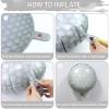 12 Pcs 18 Inch Large Golf Ball Balloons, Mylar Golf Ball Balloons for Golf Themed Birthday Party Decorations Sports Party Decorations view 3