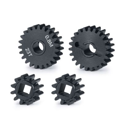 BRKRC Steel Portal Drive Gear Set 32P 23T/12T,21T/14T for 1/10th RC Crawler Car Axial AXI03000 SCX10 III AXI03007 Capra Unlimited Trail Buggy UTB (12T+23T)