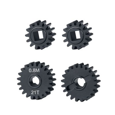 BRKRC Steel Portal Drive Gear Set 32P 23T/12T,21T/14T for 1/10th RC Crawler Car Axial AXI03000 SCX10 III AXI03007 Capra Unlimited Trail Buggy UTB (14T+21T)