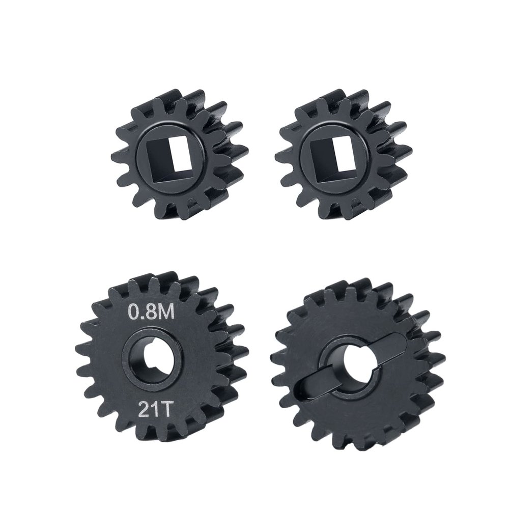 BRKRC Steel Portal Drive Gear Set 32P 23T/12T,21T/14T for 1/10th RC Crawler Car Axial AXI03000 SCX10 III AXI03007 Capra Unlimited Trail Buggy UTB (14T+21T)
