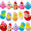 20 Packs Bulk Eggs Mini pop Fidget Holiday Boys Girls Chickens Easter Party Favors Supplies and School Classroom Students Prize view 1
