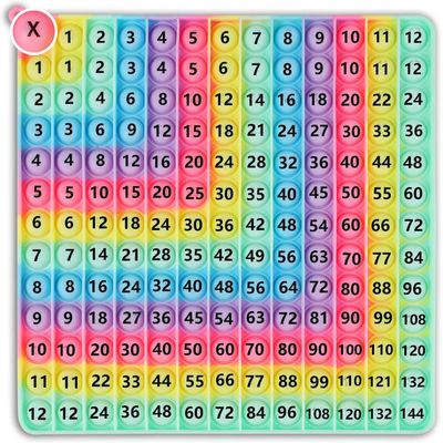 EK-Memory-fish Multiplication & Addition Game Table Division Flash Cards 3rd Grade pop-up Fidget Math Toy, Create Various Math Learning Toy Times Table Number Blocks (Double-Sided Printed)