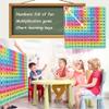 EK-Memory-fish Multiplication & Addition Game Table Division Flash Cards 3rd Grade pop-up Fidget Math Toy, Create Various Math Learning Toy Times Table Number Blocks (Double-Sided Printed) view 3