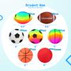 PlayZap 7-Piece Soft Ball Set for Toddlers & Kids - Includes 5 Playground Balls, Soccer, Football & Basketball - Great for Home, Yard, Pool, Classroom & Park for Boys & Girls view 2