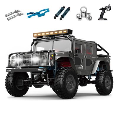 The perseids 1/12 RC Crawler 4WD Off-Road RTR Truck,Military-Style 4x4 Body, Metal Chassis & Drive Shaft, 2.4GHz Remote, LED Headlights
