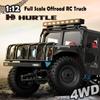The perseids 1/12 RC Crawler 4WD Off-Road RTR Truck,Military-Style 4x4 Body, Metal Chassis & Drive Shaft, 2.4GHz Remote, LED Headlights view 2