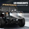 The perseids 1/12 RC Crawler 4WD Off-Road RTR Truck,Military-Style 4x4 Body, Metal Chassis & Drive Shaft, 2.4GHz Remote, LED Headlights view 4