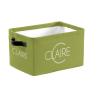 ZAACUSTOM Waterproof Personalized Basket Storage Bin with Name Foldable Personalized Toy Box for Boys Girls Kids Custom Storage Baskets Closet Shelf Nursery Boxes Cubes Organizer with Handles, 1 Pack view 1