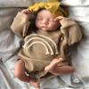 Angelbaby Reborn Baby Doll Girl Realistic 19 Inch Sleeping Newborn Baby Doll Look Real Life Soft Vinyl Handmade Cute Weighted Body Bebe Lifelike Reborn for Girl Gift Toys view 3