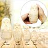 Blank Nesting Dolls Set 7 pcs for Painting and Decorating  Unpainted Wooden Matryoshka Dolls with Pre-Drawn Contours  DIY Art Craft Project view 3