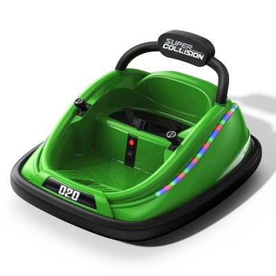 Powerwhale Bumper Car, 12V Electric Kids-Bumper Car Ride Toys with Remote and Music Function, Perfect Kids Gifts Baby for Toddlers 1-6 for Birthday