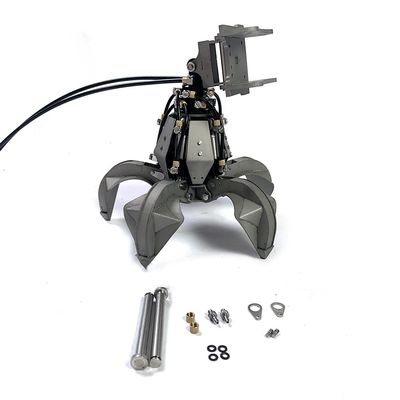 Lesu Metal Timber Grab Pulpwood Grapple Updraded Part with Cylinder Oil Tube for Et35 1/14 Rc Hydraulic Excavator Model