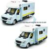 Toy Camper RV Motorhome Toys for Boys Girls Diecast Metal Vehicle Pretend Play Pull Back Model Car Doors & Awning Open Light Sound Age 3 4 5 6 7 8 Kids Toddlers Birthday Gifts, Blue view 3
