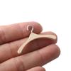 10pcs Mini Wooden Hangers for Dolls Clothes Miniature Furniture Models Accessories Pet Apparel Mini Doll Closet Hangers view 1