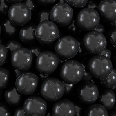 Heopeis Ball Pit Balls - Plastic Ball Play Balls BPA Free Phthalate Free Non-Toxic Play Balls for Children Ball Pit Party Brithday Ball Pool Tent,2.7inches,50pcs(Black)