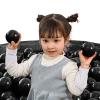 Heopeis Ball Pit Balls - Plastic Ball Play Balls BPA Free Phthalate Free Non-Toxic Play Balls for Children Ball Pit Party Brithday Ball Pool Tent,2.7inches,50pcs(Black) view 3
