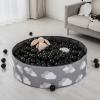 Heopeis Ball Pit Balls - Plastic Ball Play Balls BPA Free Phthalate Free Non-Toxic Play Balls for Children Ball Pit Party Brithday Ball Pool Tent,2.7inches,50pcs(Black) view 4