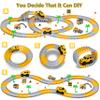 Kids Toys 253 PCS Construction Race Tracks Toy for 3 4 5 6 7 8 Year Old Boys Girls, 5 PCS Construction Truck Car and Flexible Track Play Set Create A Engineering Road Games Toddler Toys Birthday Gifts view 4