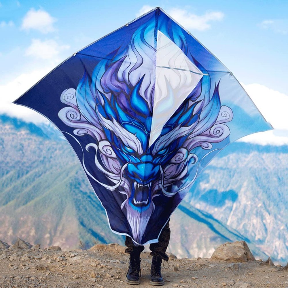 Kites Adult Giant Beach Kite, Very Easy to Fly, Suitable for Children and Adults,for Family Outdoor Games and Activities (Size : 50m+800m line)