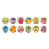 This is a Box of 12 Retro Art Illustration Tin Badges view 1