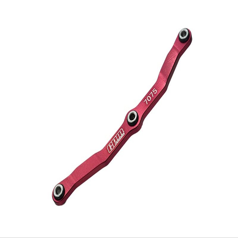Aluminum 7075-T6 Steering Link Rod for Traxxas 1:18 TRX4M Ford Bronco Crawler 97074-1 / TRX4M Land Rover Defender 97054-1 / TRX4M K10 High Trail Crawler 97064-1 Upgrades - Red