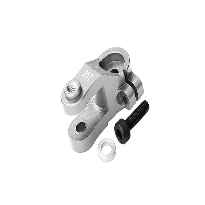 Aluminum 25T Standard Servo Horn for Traxxas 1:10 4WD MAXX 89076-4 / 4WD MAXX with WideMAXX 89086-4/1:8 4WD Maxx Slash 6S 102076-4 Upgrades - Silver