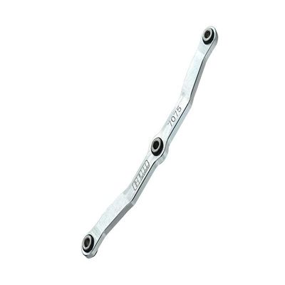 Aluminum 7075-T6 Steering Link Rod for Traxxas 1:18 TRX4M Ford Bronco Crawler 97074-1 / TRX4M Land Rover Defender 97054-1 / TRX4M K10 High Trail Crawler 97064-1 Upgrades - Silver