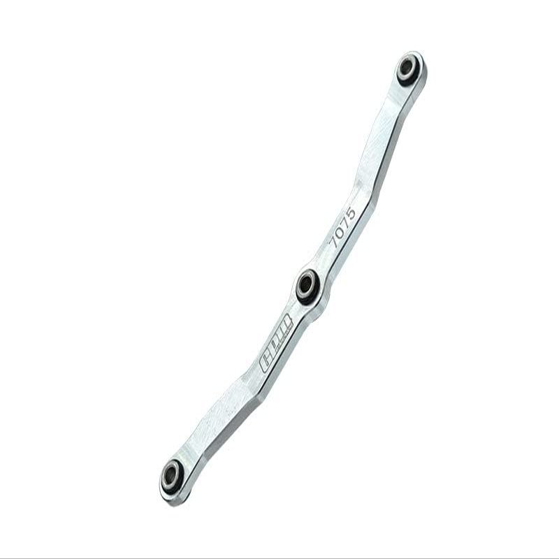 Aluminum 7075-T6 Steering Link Rod for Traxxas 1:18 TRX4M Ford Bronco Crawler 97074-1 / TRX4M Land Rover Defender 97054-1 / TRX4M K10 High Trail Crawler 97064-1 Upgrades - Silver